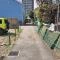 【埼玉県/所沢市有楽町】所沢市有楽町 土地 前面の公道の写真(写真左側が当該物件になります)