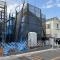 【東京都/調布市八雲台】調布市八雲台1丁目新築戸建　No.1 建築中の外観：全３区画　[No.1]