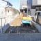 【神奈川県/横浜市青葉区つつじが丘】横浜市青葉区つつじが丘　新築戸建2号棟 建築中の外観：全2棟／奥側