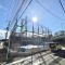 【神奈川県/横浜市都筑区二の丸】横浜市都筑区二の丸　新築戸建　1号棟 建築中の外観：【全2棟／手前側】