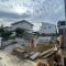 【千葉県/松戸市六高台】松戸市六高台6丁目新築一戸建て1号棟 建築中の外観：全3棟／一番左