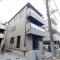 【東京都/足立区千住元町】足立区千住元町 5期1号棟 建築中の外観：全2区画/1号棟写真中央