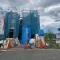 【東京都/多摩市乞田】多摩市乞田　新築戸建3号棟 建築中の外観：全3棟 右側
