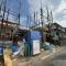 【神奈川県/横浜市金沢区富岡西】横浜市金沢区富岡西4丁目　新築戸建て1号棟 建築中の外観：全２区画1号棟左側