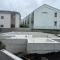 【神奈川県/藤沢市円行】藤沢市円行　新築戸建1号棟(全3棟) 建築中の外観：全3棟　写真中央