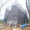 【神奈川県/横浜市都筑区川和町】川和町新築戸建　1号棟 建築中の外観：全2棟：写真左側