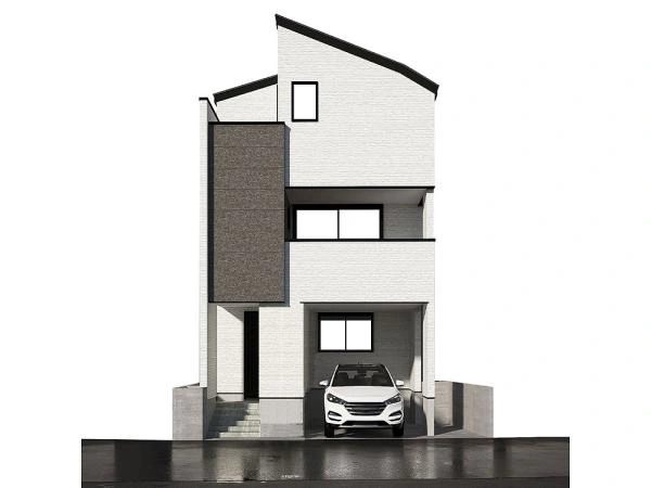 完成予想図：図面を基に描き起したもので、実際とは多少異なる場合があります。