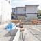 【東京都/練馬区富士見台】練馬区富士見台2丁目　新築戸建　1号棟【全3棟】 建築中の外観：写真左側区画：練馬区富士見台2丁目新築戸建て1号棟（全2棟）