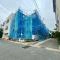 【東京都/足立区保木間】足立区保木間3丁目　1号棟 現地（建築前）：全2棟
写真手前側