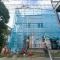 【東京都/大田区南蒲田】大田区南蒲田3丁目　新築戸建てA号棟 建築中の外観：全2棟　写真中央