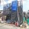 【東京都/足立区鹿浜】足立区鹿浜5丁目　新築戸建　2号棟 建築中の外観：全6棟/手前