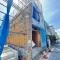 【東京都/葛飾区南水元】葛飾区南水元4丁目新築戸建　1号棟 建築中の外観：全二区画,右側対象物件