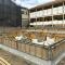 【東京都/江戸川区松本】江戸川区松本一丁目　新築戸建　A号棟 建築中の外観：全2棟
写真手前側（左側）