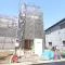 【東京都/荒川区町屋】町屋6期　1号棟 建築中の外観：全2区画、全2棟現場、1号棟　右側