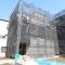 【東京都/荒川区町屋】町屋6期　2号棟 建築中の外観：全2区画、全2棟現場、2号棟