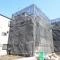 【東京都/荒川区町屋】町屋6期　2号棟 建築中の外観：全2区画、全2棟現場、2号棟