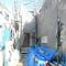 【大阪府/豊中市本町】豊中市本町九丁目　新築戸建　2号棟 建築中の外観：※全2棟の2号棟（写真左側建物）
