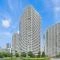 【神奈川県/横浜市西区みなとみらい】M.M.タワーズ the East 外観：外壁タイル貼り/イースト棟は写真中央です