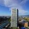 【神奈川県/海老名市めぐみ町】リーフィアタワー海老名アクロスコート 眺望：バルコニーから南西側