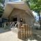 【大阪府/吹田市千里丘北】ミリカ・ヒルズ II街区　F棟 敷地内施設：ログハウスではハンモック等でキャンプ体験ができます