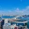 【東京都/港区芝浦】芝浦アイランドケープタワー 眺望：LDKよりレインボーブリッジ(東側)を望む