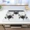 【東京都/目黒区八雲】都立大八雲マンション キッチン：三口コンロ