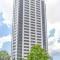【東京都/品川区北品川】ミッドサザン・レジデンス御殿山 外観：27階建タワーレジデンス。100年コンクリートを目指した強度の高い構造材が使用されています。