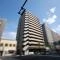 【京都府/京都市下京区万寿寺通烏丸東入】藤和シティホームズ烏丸五条 外観：地上14階建て13階部分。東・南・西の3面バルコニーが設けられた、陽当り・通風良好な角住戸です。