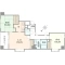 【東京都/中央区日本橋中洲】セザールリバーサイド中洲 間取り図