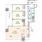 【大阪府/大阪市中央区上本町西】タワーザ上町台 間取り図
