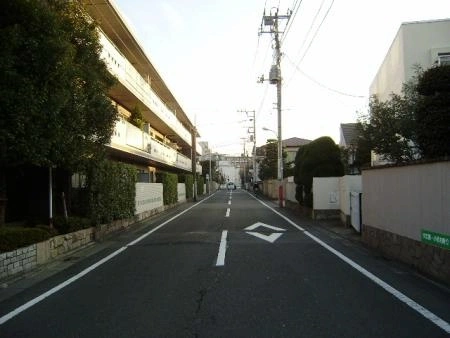 鷹番の杜 前面道路