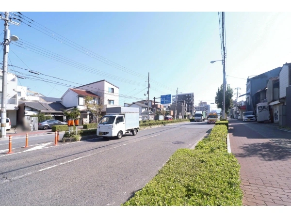 プレサンスロジェ北田辺 前面道路