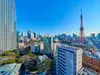 【東京都/港区虎ノ門】シティタワー虎ノ門 眺望：バルコニより右手には東京タワーを望めます