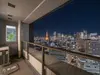 【東京都/港区東新橋】東京ツインパークス レフトウィング 眺望：バルコニーから（夜景）