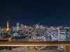 【東京都/港区東新橋】東京ツインパークス レフトウィング 眺望：バルコニーから（夜景）（ズームなし）