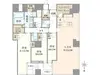 【東京都/港区三田】三田ガーデンヒルズ パークマンション棟 間取り図
