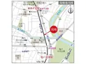 【東京都/墨田区立花3丁目】アンベリール亀戸パーク 現地案内図