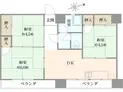 【東京都/荒川区東日暮里2丁目】大和コーポ 間取り図