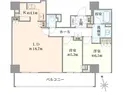 【東京都/新宿区四谷4丁目】クラッシィタワー新宿御苑 間取り図