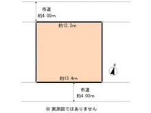 【千葉県/柏市増尾】柏市増尾八丁目 土地 区画図