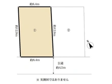 【千葉県/柏市増尾台】柏市増尾台二丁目　土地 -1- 区画図