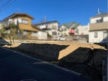 【千葉県/柏市増尾台】柏市増尾台二丁目　土地-2- 現地：２区画全景※本件対象の②は右側