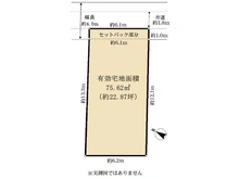 【千葉県/柏市豊四季】柏市豊四季　土地 区画図