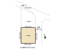 【神奈川県/相模原市南区西大沼】相模原市南区西大沼3丁目　B区画 区画図