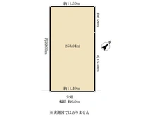 【神奈川県/横浜市都筑区荏田東】横浜市都筑区荏田東1丁目 土地 区画図