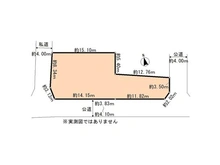 【千葉県/市川市国分】市川市国分4丁目 土地 区画図