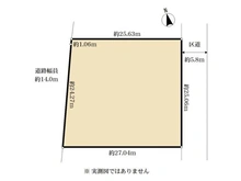 【東京都/足立区北加平町】足立区北加平町 土地 区画図