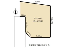 【東京都/八王子市台町】八王子市台町1丁目土地 区画図