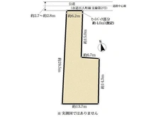 【愛知県/名古屋市東区百人町】名古屋市東区百人町 土地 区画図