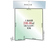 【千葉県/我孫子市白山】我孫子市白山1丁目 土地 区画図